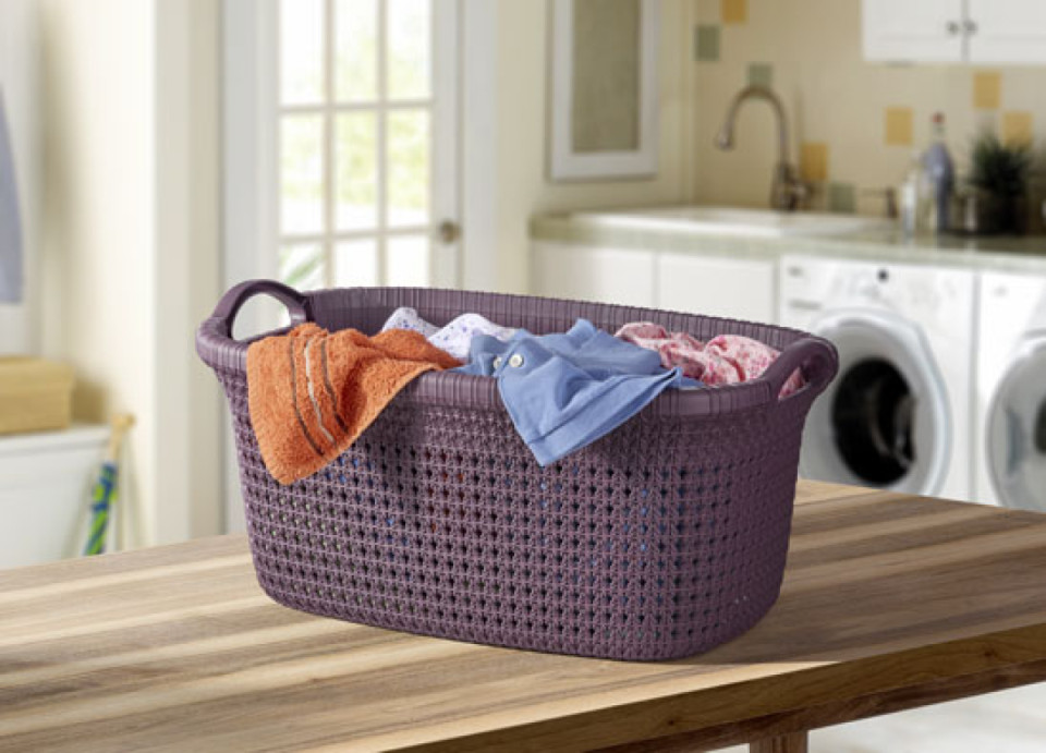 Knit Design Laundry Basket (35 lt)