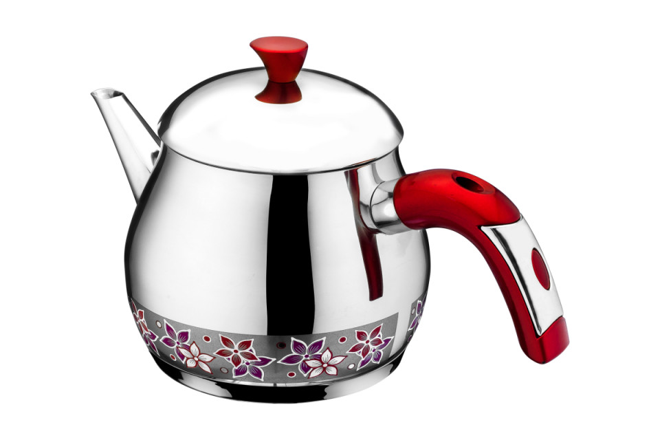 Steel teapot