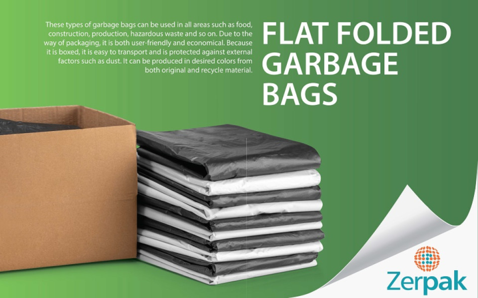 Flat Folded Garbage Bags