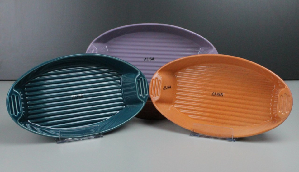 Line Oval Baking Tray 30 cm