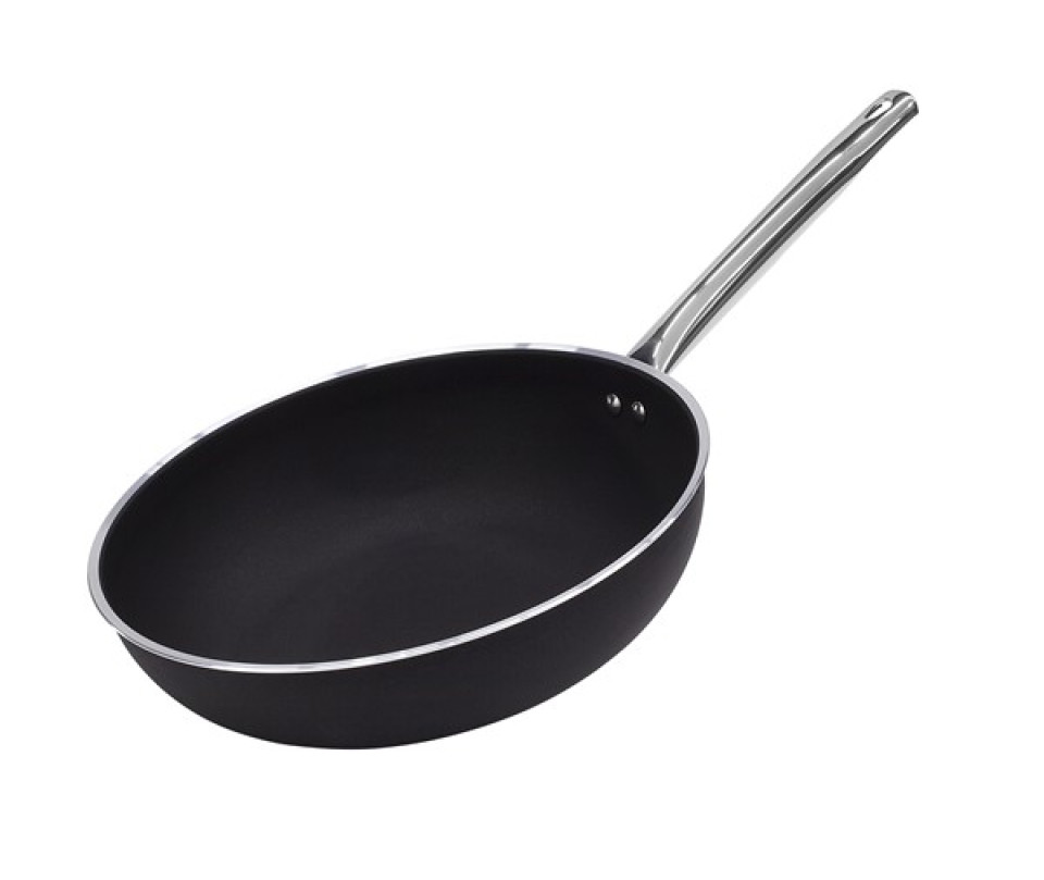 Perçinli Metal Kulp Wok Tava