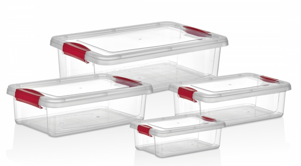 FRESH & CLINK ORGANISER BOX  (4 Pcs) 1 Pcs 0,80 Lt. 1 Pcs 1,50 Lt. 1 Pcs 3,00 Lt. 1 Pcs 6,00 Lt.