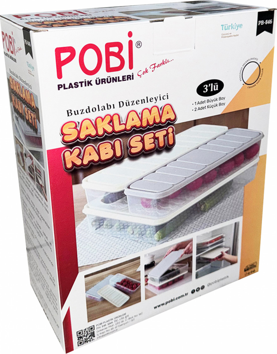 Pobi Freezer Storage Container Set