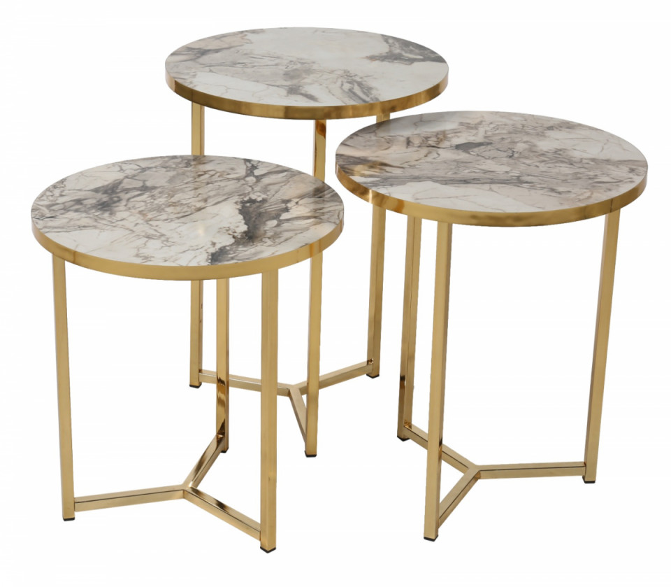 ECO YILDIZ GOLD COFFEE TABLE