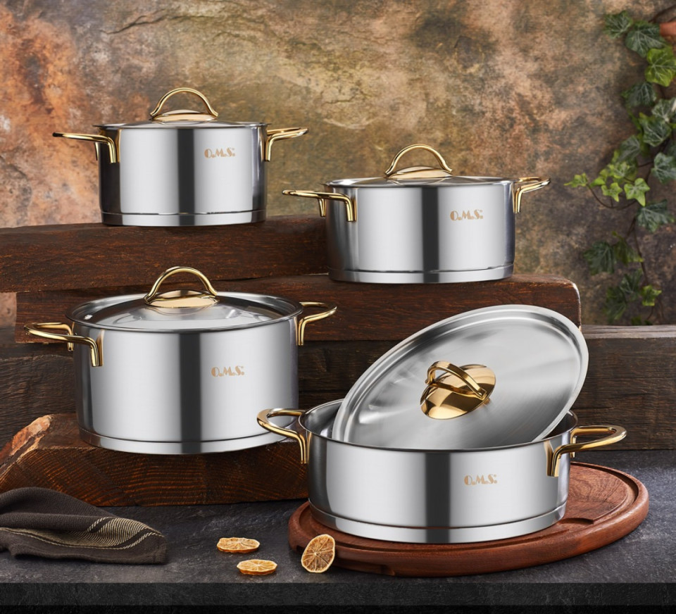 8 PCS S/STEEL COOKWARE SET