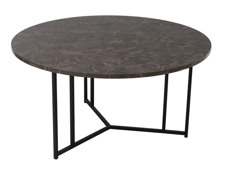 Diamond Round Middle Table Metal - Legs Black