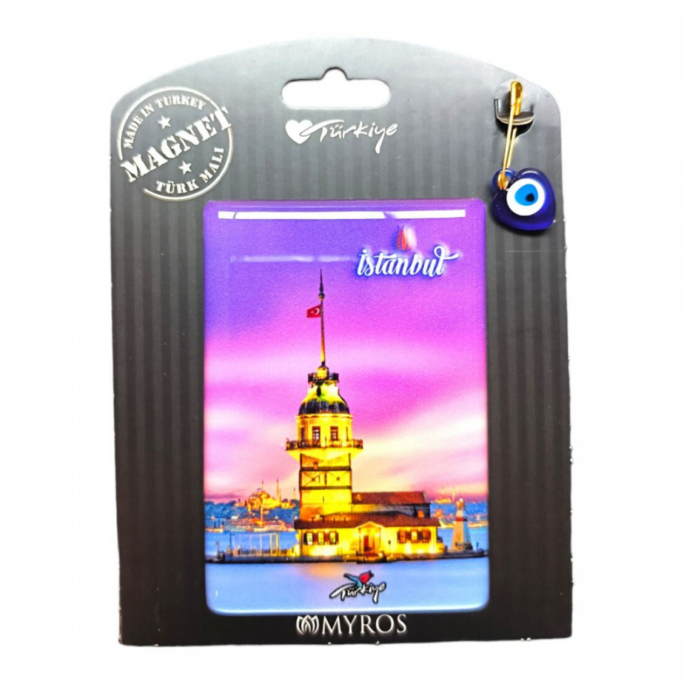 İstanbul Temalı Myros Kartonetli Magnet