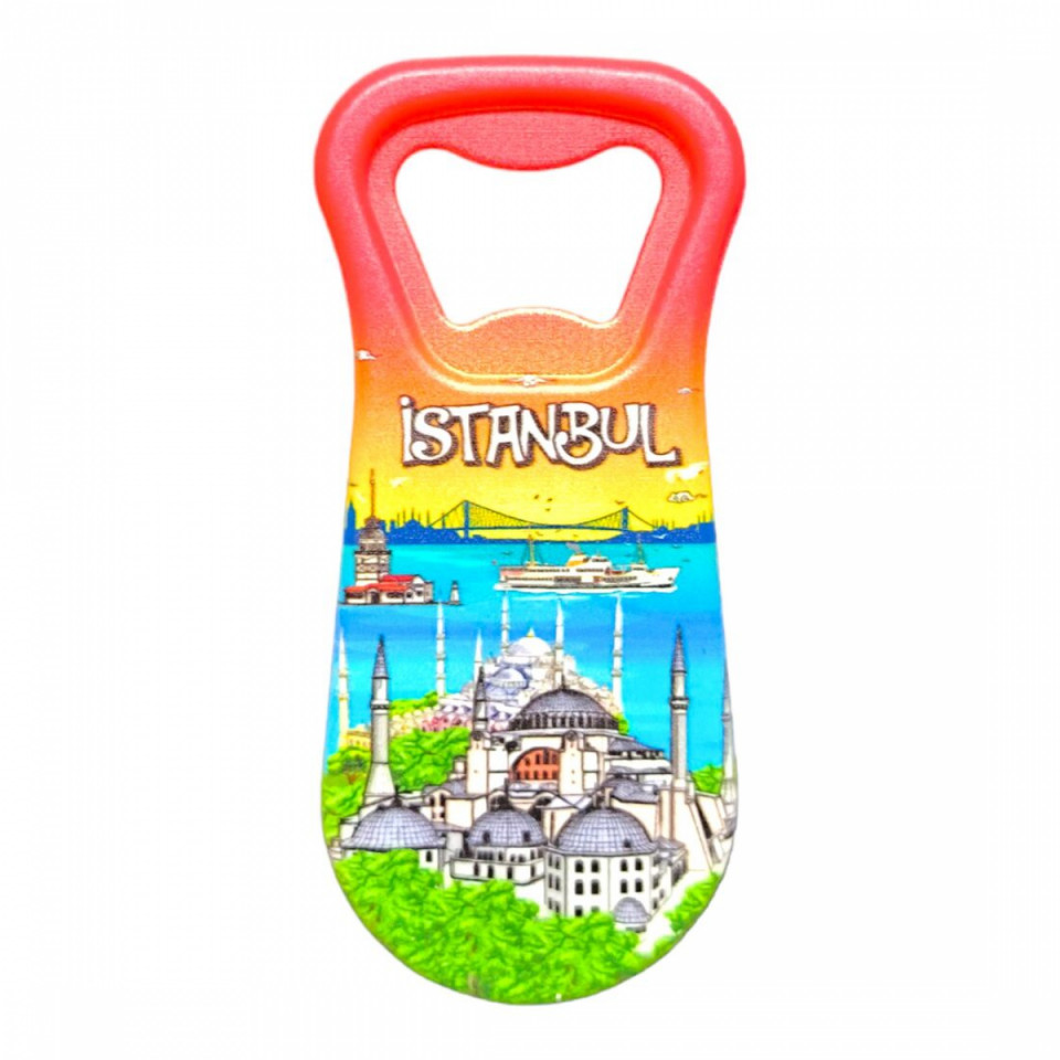 İstanbul Temalı Uv Baskılı Açacak Magnet 95x43 mm