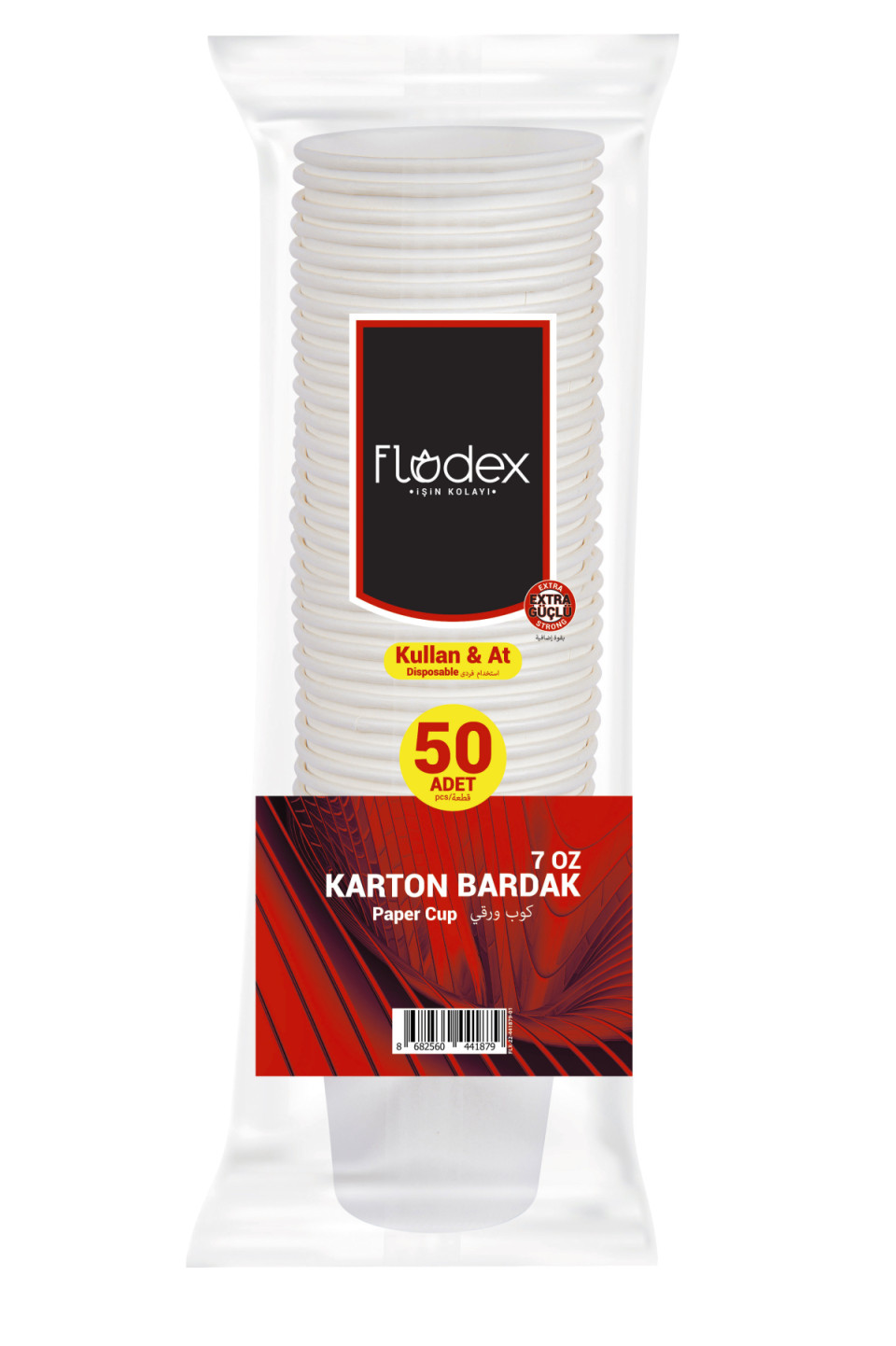 Flodex Kullan At Kağıt Bardak 50 li