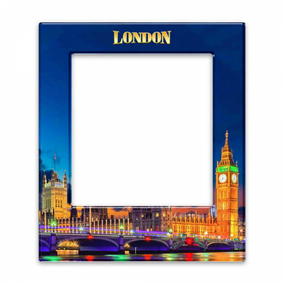 Londra Temalı Myros Fotoğraf Çerçevesi Magnet 95x115 mm