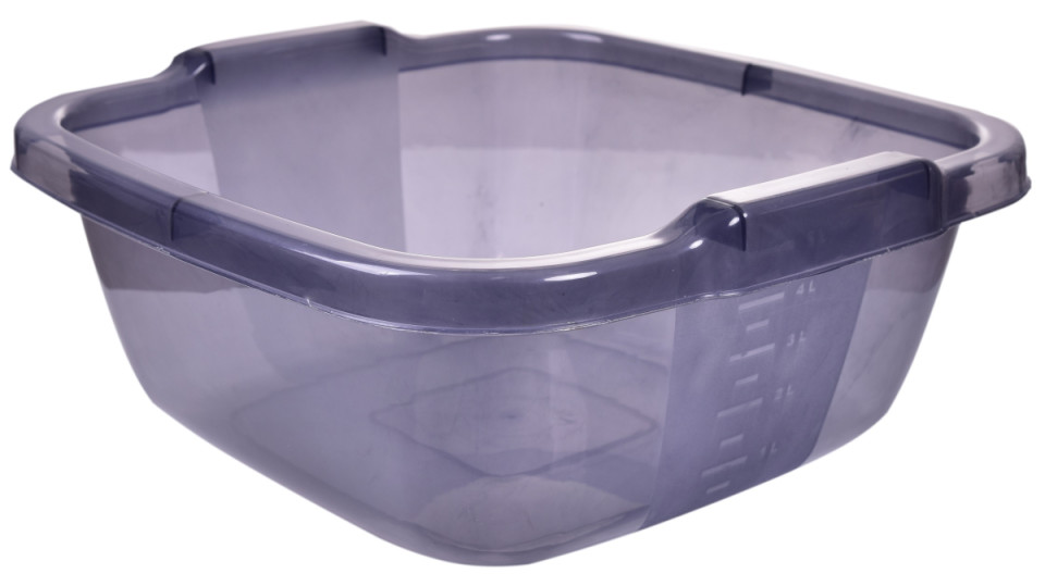 6,00 Lt Transparent Square Bowl